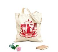 AILOONG Bolsos de lona de algodón para mujer Tela de 340g/m² de grosor silueta del día del patriota día del patriota 11 de septiembre nunca lo olvidaremos Material agradable para la piel