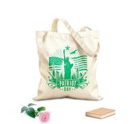 AILOONG Bolsos de lona de algodón para mujer Tela de 340g/m² de grosor silueta del día del patriota día del patriota 11 de septiembre nunca lo olvidaremos Material agradable para la piel