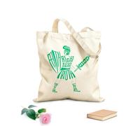 AILOONG Bolsos de lona de algodón para mujer Tela de 340g/m² de grosor soldado con la armadura de dios Material agradable para la piel