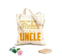 AILOONG Bolsos de lona de algodón para mujer Tela de 340g/m² de grosor Sólo los mejores hermanos ascienden a tío Material agradable para la piel