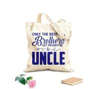 AILOONG Bolsos de lona de algodón para mujer Tela de 340g/m² de grosor Sólo los mejores hermanos ascienden a tío Material agradable para la piel
