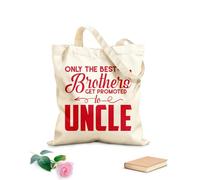 AILOONG Bolsos de lona de algodón para mujer Tela de 340g/m² de grosor Sólo los mejores hermanos ascienden a tío Material agradable para la piel