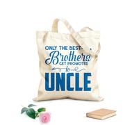AILOONG Bolsos de lona de algodón para mujer Tela de 340g/m² de grosor Sólo los mejores hermanos ascienden a tío Material agradable para la piel