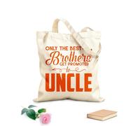 AILOONG Bolsos de lona de algodón para mujer Tela de 340g/m² de grosor Sólo los mejores hermanos ascienden a tío Material agradable para la piel