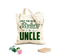 AILOONG Bolsos de lona de algodón para mujer Tela de 340g/m² de grosor Sólo los mejores hermanos ascienden a tío Material agradable para la piel