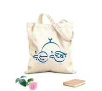 AILOONG Caligrafía Jumma Mubarak para publicaciones en redes sociales D Bolsos de hombro de lona de algodón Tela de 340g/m² de grosor Se usa como bolsa de herramientas