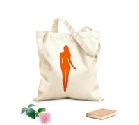 AILOONG Chica Bond, agente secreto, espía, mujer con pistola Bolsa de compras de lona de algodón Tela de 340g/m² de grosor Se usa como bolsa de regalo