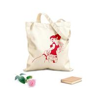 AILOONG Cine Chica Ven Conmigo Película Bolsa de compras de lona de algodón Tela de 340g/m² de grosor Se usa como bolsa de regalo