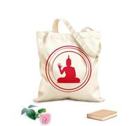 AILOONG Círculo de meditación zen, budismo, Buda, yoga, Om Bolsa de lona Tela de 340g/m² de grosor Sustituye a la mochila escolar