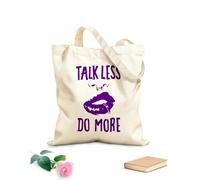 AILOONG Cita Hablar menos Hacer más atractivo Chica Labios Piercing Bolsa de lona sin blanquear Tela de 340g/m² de grosor Se usa como bolsa de herramientas