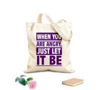 AILOONG Cita inspiradora Simplemente déjalo ser Bolsa de lona sin blanquear Tela de 340g/m² de grosor Se usa como bolsa de herramientas