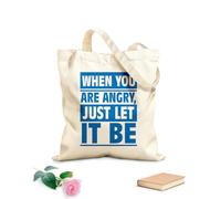 AILOONG Cita inspiradora Simplemente déjalo ser Bolsa de lona sin blanquear Tela de 340g/m² de grosor Se usa como bolsa de herramientas