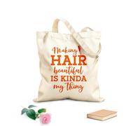 AILOONG Citas de caligrafía para salones de belleza. El cabello habla. Bolsas reutilizables para la compra Tela de 340g/m² de grosor Plegable