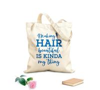 AILOONG Citas de caligrafía para salones de belleza. El cabello habla. Bolsas reutilizables para la compra Tela de 340g/m² de grosor Plegable
