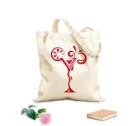 AILOONG Colección de cócteles y martini de vasos para bebidas Cafetería Bolsa de lona Tela de 340g/m² de grosor Sustituye a la mochila escolar