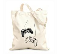 AILOONG Controlador de juego Juego Sala de juegos Bolsos de calicó para mujer Tela de 12 oz de grosor Plegable 25x30cm Pequeño