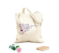 AILOONG Corazón en la rama del árbol del amor aislado Bolsas de lona con estampados personalizables Tela de 340g/m² de grosor Combina con la ropa