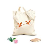 AILOONG Cuento de hadas de fantasía de dragones que escupen fuego Bolsa de lona Tela de 340g/m² de grosor Sustituye a la mochila escolar
