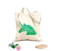 AILOONG Cuento de hadas de fantasía de unicornio para niños Bolsa de lona Tela de 340g/m² de grosor Sustituye a la mochila escolar
