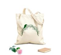 AILOONG Cuervo sentado sobre ramas desnudas de árboles en estilo gótico Bolsa de compras de lona de algodón Tela de 340g/m² de grosor Se usa como bolsa de regalo