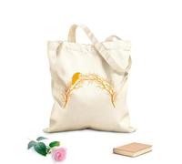AILOONG Cuervo sentado sobre ramas desnudas de árboles en estilo gótico Bolsa de compras de lona de algodón Tela de 340g/m² de grosor Se usa como bolsa de regalo
