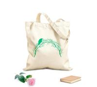 AILOONG Cuervo sentado sobre ramas desnudas de árboles en estilo gótico Bolsa de compras de lona de algodón Tela de 340g/m² de grosor Se usa como bolsa de regalo