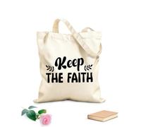 AILOONG descarga digital de fe Bolsas reutilizables para la compra Tela de 12 oz de grosor Plegable 35x40cm Grande