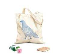 AILOONG Dibujo lineal simple de una paloma 3 Bolsos de hombro de lona de algodón Tela de 340g/m² de grosor Se usa como bolsa de herramientas