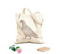 AILOONG Dibujo lineal simple de una paloma 3 Bolsos de hombro de lona de algodón Tela de 340g/m² de grosor Se usa como bolsa de herramientas