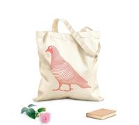 AILOONG Dibujo lineal simple de una paloma 3 Bolsos de hombro de lona de algodón Tela de 340g/m² de grosor Se usa como bolsa de herramientas