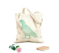 AILOONG Dibujo lineal simple de una paloma 3 Bolsos de hombro de lona de algodón Tela de 340g/m² de grosor Se usa como bolsa de herramientas