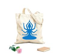 AILOONG Dios hindú con muchas manos Bolsa de lona Tela de 340g/m² de grosor Sustituye a la mochila escolar