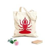 AILOONG Dios hindú con muchas manos Bolsa de lona Tela de 340g/m² de grosor Sustituye a la mochila escolar