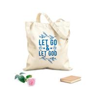 AILOONG diseño de versículos bíblicos Bolsas reutilizables para la compra Tela de 340g/m² de grosor Plegable