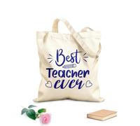 AILOONG El mejor maestro de todos los tiempos: frase inspiradora Bolsas reutilizables para la compra Tela de 340g/m² de grosor Plegable