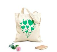 AILOONG Elegante Día de San Valentín Transparente Bolsos de hombro de lona de algodón Tela de 340g/m² de grosor Se usa como bolsa de herramientas