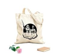 AILOONG emblemas de la diosa griega Hera Bolsa de lona con fondo reforzado Tela de 12 oz de grosor Se usa como bolsa de regalo 31x36cm Mediano