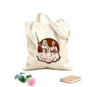 AILOONG emblemas de la diosa griega Hera Bolsa de lona con fondo reforzado Tela de 340g/m² de grosor Se usa como bolsa de regalo