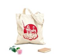 AILOONG emblemas de la diosa griega Hera Bolsa de lona con fondo reforzado Tela de 340g/m² de grosor Se usa como bolsa de regalo