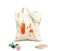 AILOONG Entrenamiento de boxeador con saco de boxeo de fitness deporte fuerza y combate Bolsa de tela con asa plana Tela de 340g/m² de grosor Sustituye a la mochila escolar