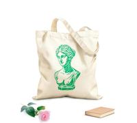 AILOONG Escultura antigua en estilo vintage Bolsa de lona para vino Tela de 340g/m² de grosor Combina con la ropa