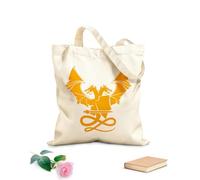 AILOONG Espada de dragón de dos cabezas de la mitología de animales fantásticos Bolsa de compras de lona de algodón Tela de 340g/m² de grosor Se usa como bolsa de regalo