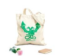 AILOONG Espada de dragón de dos cabezas de la mitología de animales fantásticos Bolsa de compras de lona de algodón Tela de 340g/m² de grosor Se usa como bolsa de regalo