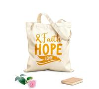 AILOONG expediente de cáncer de mama Bolsas reutilizables para la compra Tela de 340g/m² de grosor Plegable