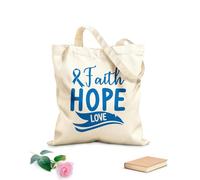 AILOONG expediente de cáncer de mama Bolsas reutilizables para la compra Tela de 340g/m² de grosor Plegable