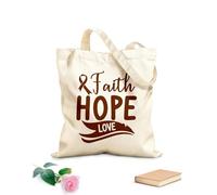 AILOONG expediente de cáncer de mama Bolsas reutilizables para la compra Tela de 340g/m² de grosor Plegable
