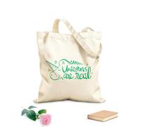AILOONG Expresión de palabras para Los unicornios son reales Bolsos de hombro de lona de algodón Tela de 340g/m² de grosor Se usa como bolsa de herramientas