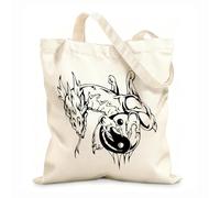 AILOONG Filosofía china Yin Yan Dragón oriental Bolsa de lona Tela de 12 oz de grosor Sustituye a la mochila escolar 31x36cm Mediano