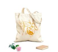 AILOONG Filosofía china Yin Yan Dragón oriental Bolsa de lona Tela de 340g/m² de grosor Sustituye a la mochila escolar