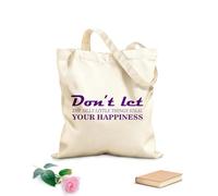AILOONG Frase positiva Ayuda para tener éxito Palabras sabias Bolsa de lona sin blanquear Tela de 340g/m² de grosor Se usa como bolsa de herramientas